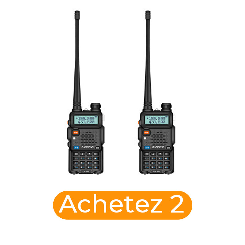 🔥Radio amateur UV-5R longue portée UV5R Radio bidirectionnelle double bande Walkie
