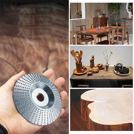 ⚒️ ACHETEZ 2 OBТENEZ 3! ✨ Disque à Bois pour Meuleuse d'Angle - Conçu pour la Sculpture et le Ponçage du Bois - Sécuritaire et Efficace, Idéal pour le Travail du Bois 🌳🔧