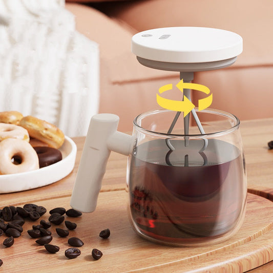 📢📢60 % de réduction !!!✨Mug à café électrique portable avec agitateur et poignée