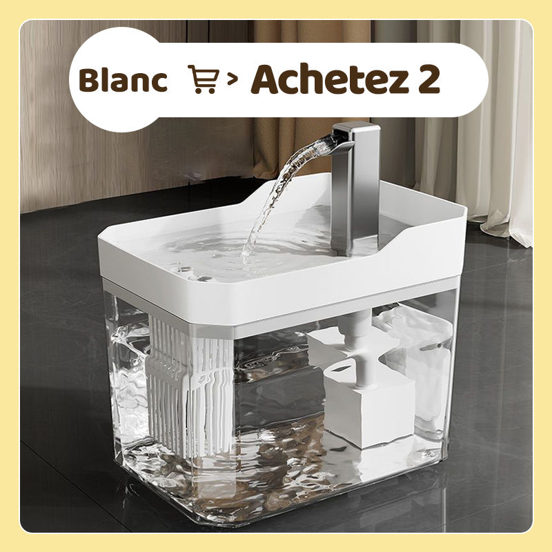 🔥 50% DE RÉDUCTION ! ✨ Fontaine à Eau Automatique pour Animaux - 1.5L Capacité, Fonctionnement Silencieux, Écoulement Continu Stimulant l'Hydratation 🐱💧