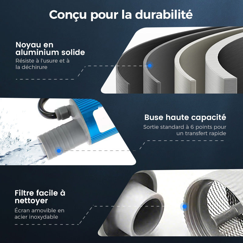 🔈🔈51 % DE RÉDUCTION ! 🔋✨ Ensemble Pompe à Huile et Eau Haute Puissance – Performances Élevées, Portable & Multifonctionnelle 💪