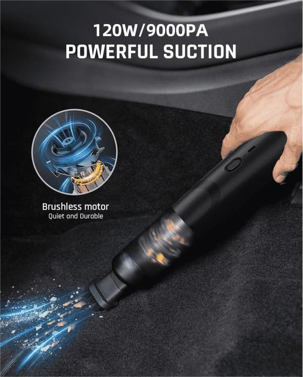 💖2025 Vente chaude💖 Aspirateur de voiture sans fil Slim V8 Mate haute puissance 12000Pa/30AW