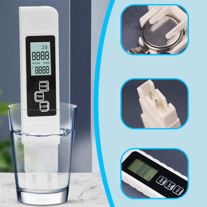 ◼️Vente directe d'usine◼️Testeur de Qualité d'Eau 3 en 1 TDS