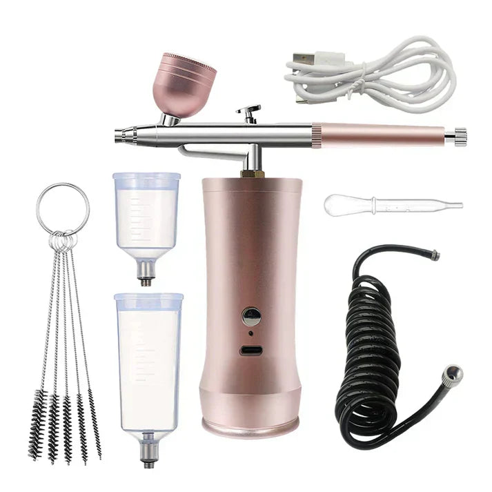 🎨 Kit d’aérographe sans fil avec compresseur – Idéal pour maquillage, modélisme, art et customisation