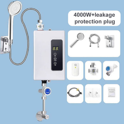 🔥50% DE RÉDUCTION ! ✨ Chauffe-eau Instantané sans Réservoir - Design Compact avec Contrôle de Température Numérique pour Économie d'Énergie ⚡🚿