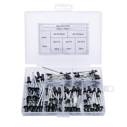 Kit Adaptateur Professionnel pour Pistolet à Rivets avec 4 Boulons de Buse