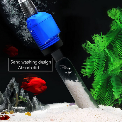 Changeur d'eau et Nettoyeur de Filtre d'Aquarium à Aspiration Électrique 🐠🔧 - Facilitez l'Entretien de Votre Aquariophilie!