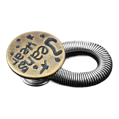 🔝 Bouton d'extension de taille à ressort métallique pour jeans 🔩👖