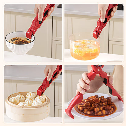 📢50% DE RÉDUCTION✨Pince 3 en 1 pour bol et assiette en silicone