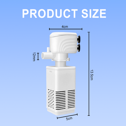 🌊✨Filtre 3 en 1 pour aquarium – filtration, oxygénation et pompage de l'eau🐠