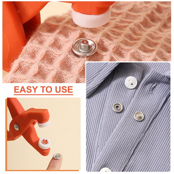 📢📢50 % de réduction！！！Kit d'outils pour boutons-pression en métal avec pinces de fixation