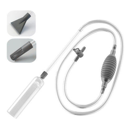 💦Siphon pour Aquarium - Nettoyage Gravier avec Régulation Débit, 2 Têtes Incluses - Sécurisé pour Poissons, Facile à Utiliser🐠