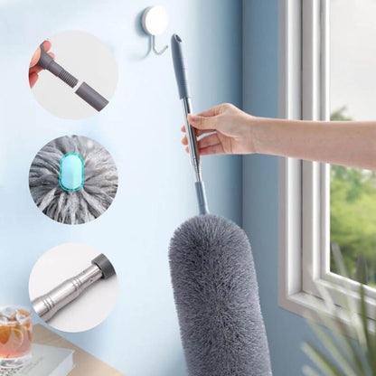 📢📢 60% DE RÉDUCTION ! ✨ Bâtonnet de Nettoyage Rétractable - Adsorption Électrostatique sans Poussière Volante, Idéal pour Plafonds et Espaces Étroits 🧹⚡