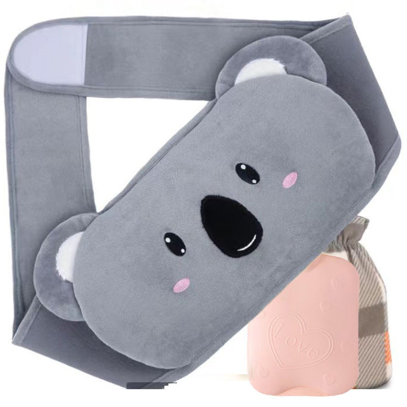 🎅 Vente de Noël - 50% de réduction 🔥 Ceinture en peluche avec bouillotte 🎁
