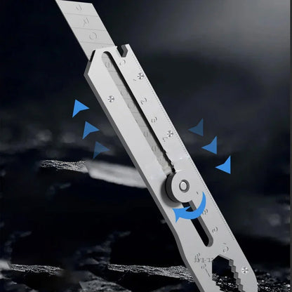 Couteau utilitaire polyvalent avec lame rétractable cassable