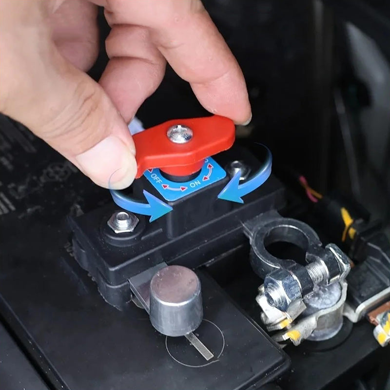 🔥 50% DE RÉDUCTION ! ✨ Interrupteur de Déconnexion Batterie Voiture - 12V-24V Compatible, Coque Ignifuge, Urgence et Maintenance ⚡🚘