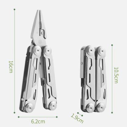 Pince multifonction pliable 12 en 1 en acier inoxydable