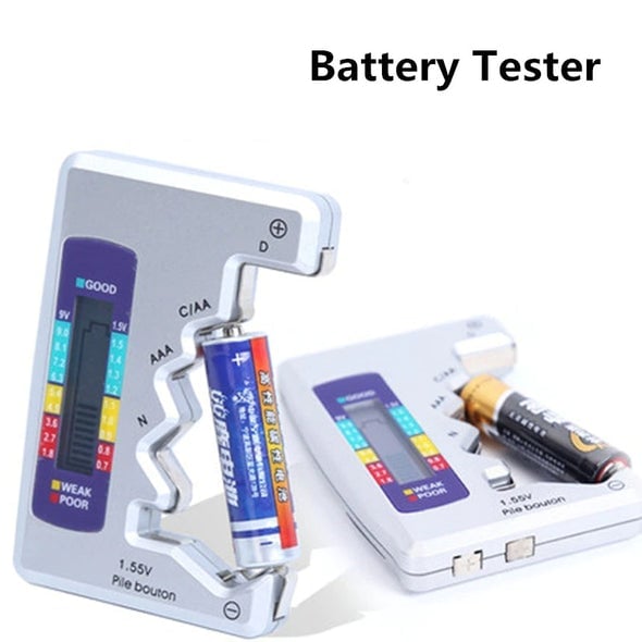 📢📢50% de réduction ! ✨ Testeur de Batteries Universel – Vérifie Piles AA, AAA, 9V, Bouton & Plus en 3 Secondes ! Compact, Précis, Sans Pile ! 🔋⏱️